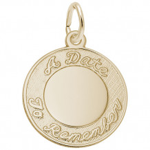 Rembrandt 14k Yellow Gold Date To Remember Charm