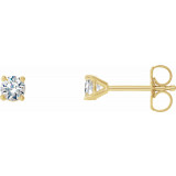 14K Yellow 1/3 CTW Diamond 4-Prong Cocktail-Style Earrings - 297626041P photo