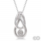 Ashi Diamonds Silver Infinity Pendant photo