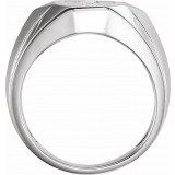 14K White 1/3 CTW Diamond Men's Ring - 65162660000P photo 2