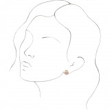 14K Rose Opal & 1/8 CTW Diamond Earrings - 86780612P photo 3
