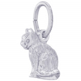 Sterling Silver Cat Charm photo