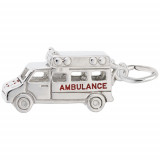 Rembrandt Sterling Silver Ambulance Charm photo