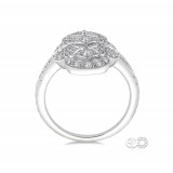 Ashi 14k White Gold Art Deco Fashion Diamond Ring photo 3