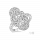 Ashi 14k White Gold Art Deco Fashion Diamond Ring photo