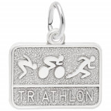 Rembrandt Sterling Silver Triathlon Charm photo