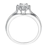Artcarved Bridal Unmounted No Stones Classic Solitaire Engagement Ring Shana 14K White Gold - 31-V400ERW-E.01 photo 3