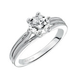 Artcarved Bridal Unmounted No Stones Classic Solitaire Engagement Ring Shana 14K White Gold - 31-V400ERW-E.01 photo