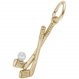 Rembrandt 14k Yellow Gold Golf Clubs Charm photo