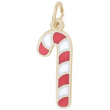 14k Gold Candy Cane w/ Color Charm photo