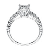 Artcarved Bridal Semi-Mounted with Side Stones Classic Diamond Engagement Ring Natalie 14K White Gold - 31-V240ECW-E.01 photo 3