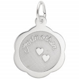 Rembrandt Sterling Silver Godmother Disc Charm photo