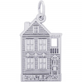 Sterling Silver Charleston Row House  Charm photo