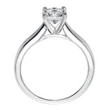 Artcarved Bridal Unmounted No Stones Classic Solitaire Engagement Ring Irene 14K White Gold - 31-V195ERW-E.02 photo 3