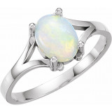 14K White Opal Ring - 765370000P photo