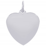 Sterling Silver Classic Heart Charm photo