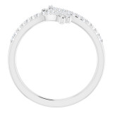 14K White 1/4 CTW Diamond Bypass Ring - 1227496000P photo 2