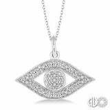 Ashi Diamonds Silver Eye Pendant photo