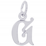 Sterling Silver Initial G Charm photo
