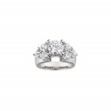 True Romance 14k White Gold 0.24ct Diamond Semi Mount Engagement Ring photo
