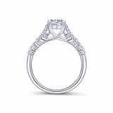 Gabriel & Co. 14k White Gold Round Straight Engagement Ring photo 2