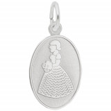 Rembrandt Sterling Silver Flowergirl Charm photo