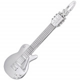 Rembrandt Sterling Silver Electric Guitar Charm photo