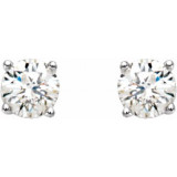 14K White 1/4 CTW Diamond Stud Earrings - 6753560040P photo 2