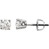 14K White 1/4 CTW Diamond Stud Earrings - 6753560040P photo