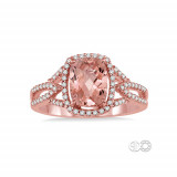 Ashi 14k White Gold Halo Diamond Engagement Ring photo 2