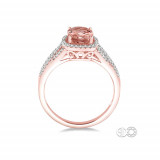 Ashi 14k White Gold Halo Diamond Engagement Ring photo 3