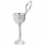 Rembrandt Sterling Silver Communion Chalice Charm photo