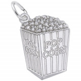 Rembrandt Sterling Silver Box Of Popcorn Charm photo