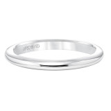 Artcarved Bridal Band No Stones Classic Solitaire Wedding Band Paige 14K White Gold - 31-V615W-L.00 photo 2