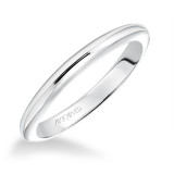 Artcarved Bridal Band No Stones Classic Solitaire Wedding Band Paige 14K White Gold - 31-V615W-L.00 photo
