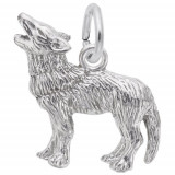 Rembrandt Sterling Silver Wolf Charm photo