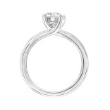 Artcarved Bridal Mounted with CZ Center Classic Solitaire Engagement Ring Missy 18K White Gold - 31-V946GRW-E.02 photo 3