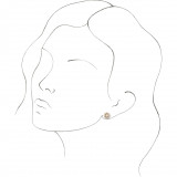 14K Yellow Akoya Pearl, White Opal & 1/6 CTW Diamond Earrings - 87076606P photo 3