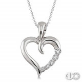 Ashi Diamonds Silver Journey Heart Pendant photo