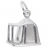 Rembrandt Sterling Silver Camping Tent Charm photo