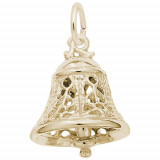 Rembrandt 14k Yellow Gold Filigre Bell Charm photo