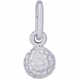 Sterling Silver Golf Ball Charm photo