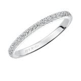 Artcarved Bridal Mounted with Side Stones Contemporary Stackable Eternity Anniversary Band 14K White Gold - 33-V88B4W65-L.00 photo