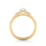 Artcarved Bridal Mounted Mined Live Center Contemporary Diamond Engagement Ring 14K Yellow Gold - 31-V1020DVY-E.00 photo 3