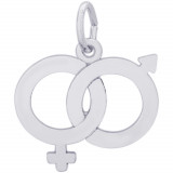 Sterling Silver Male & Female Symbol photo