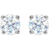 14K White 1/3 CTW Diamond Earrings - 187460055P photo 2