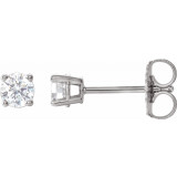 14K White 1/3 CTW Diamond Earrings - 187460055P photo