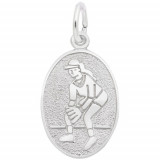 Rembrandt Sterling Silver Female Softball Disc Charm photo