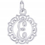 Sterling Silver Initial E Charm photo