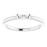 14K White 1/8 CTW Diamond Stackable Ring - 122887600P photo 3
